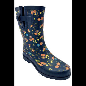 Western Chief Women's Waterproof Mid Rain Boot Prim Petals - Medium